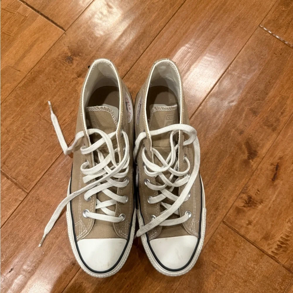 Converse High-Top Sneakers in Beige - Picture 4 of 4